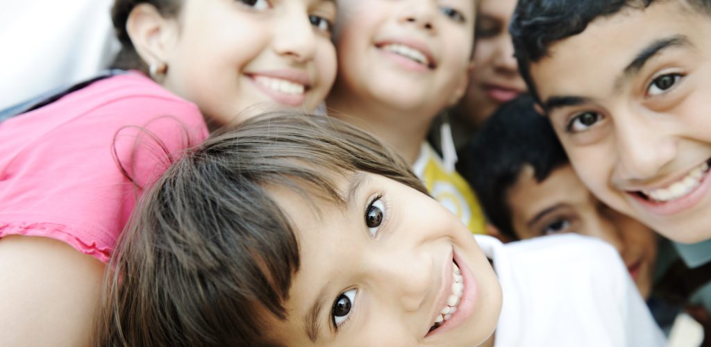 Group of happy children, beautiful image